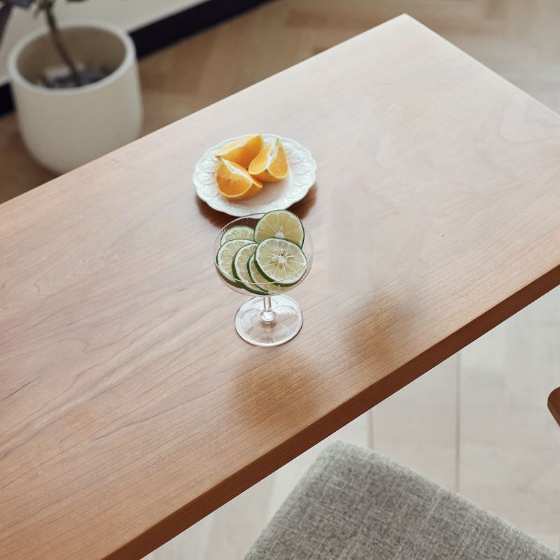 Wood and Acrylic Base Counter-height Pub Table Rectangle Pub Table Clearhalo 'Bar Furniture' 'Bar Tables' 'bar_tables' 'furn' 'furn_bar_tables' 'Furniture' 'Kitchen & Dining Furniture' 1200x1200_c299d91c-a43d-42ed-ac5b-69103384143e