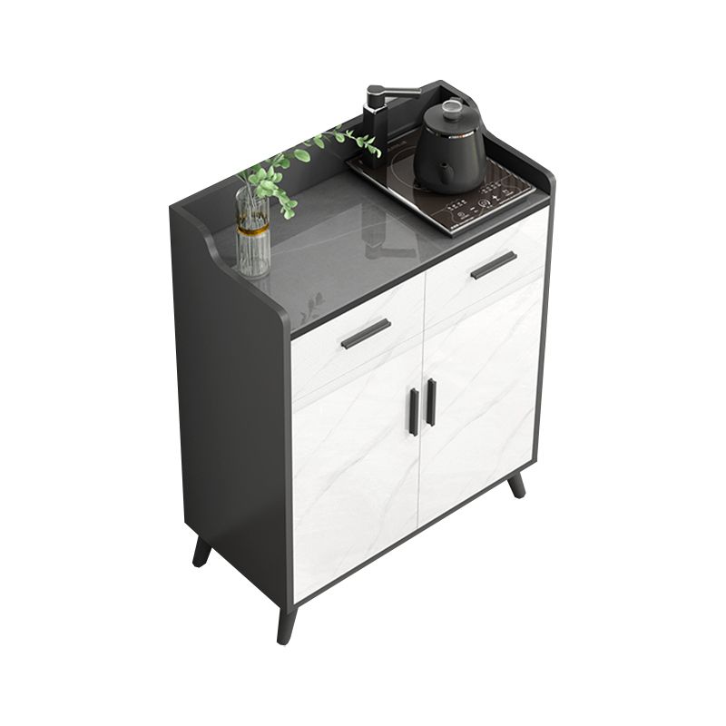 Zeitgenössischer Stein Sideboard Verstellbares Regal Sideboardschrank für Wohnzimmer