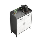 Zeitgenössischer Stein Sideboard Verstellbares Regal Sideboardschrank für Wohnzimmer