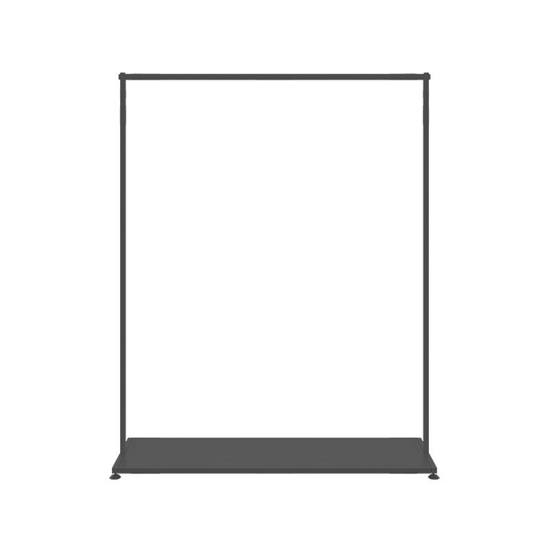 Approfilo in metallo nero stile moderno in stile pavimento per casa semplice appendiabiti