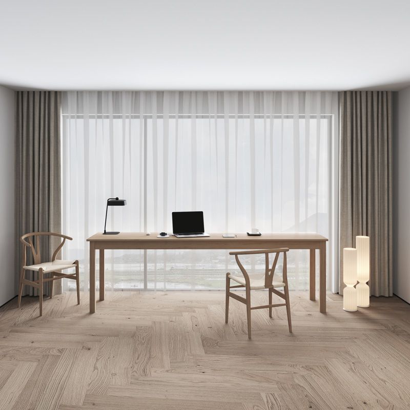 19 "W Hedendaags Writing Desk Solid Wood Natural Office Desk