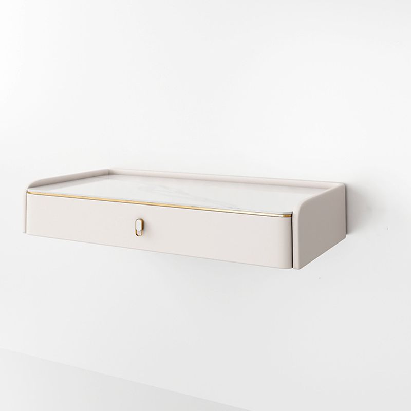 Stile glam Off-White Slate Sottopop Wall montato con 1/2 Cassetto del cassetto