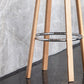 Contemporary Counter Bar Stool Plastic Armless Bar Stool with Wood Base Clearhalo 'Bar Furniture' 'Bar Stools' 'bar_stools' 'furn' 'furn_bar_stools' 'furniture_bar_stools' 'Kitchen & Dining Furniture' 'kitchen&dining_furn' 'kitchen' 'kitchen_furn' Furniture' 1200x1200_c29d7888-a2cd-43b6-a335-79e43d46b0b0
