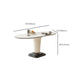 Contemporary Kitchen Dinner Table Oval Pedestal Dining Table Clearhalo 'Dining Tables & Seating' 'Dining Tables' 'dining_table' 'furn' 'furn_dining_table' 'Furniture' 'Kitchen & Dining Furniture' 1200x1200_c29d97a9-af2b-4797-bb63-5c00a527617b