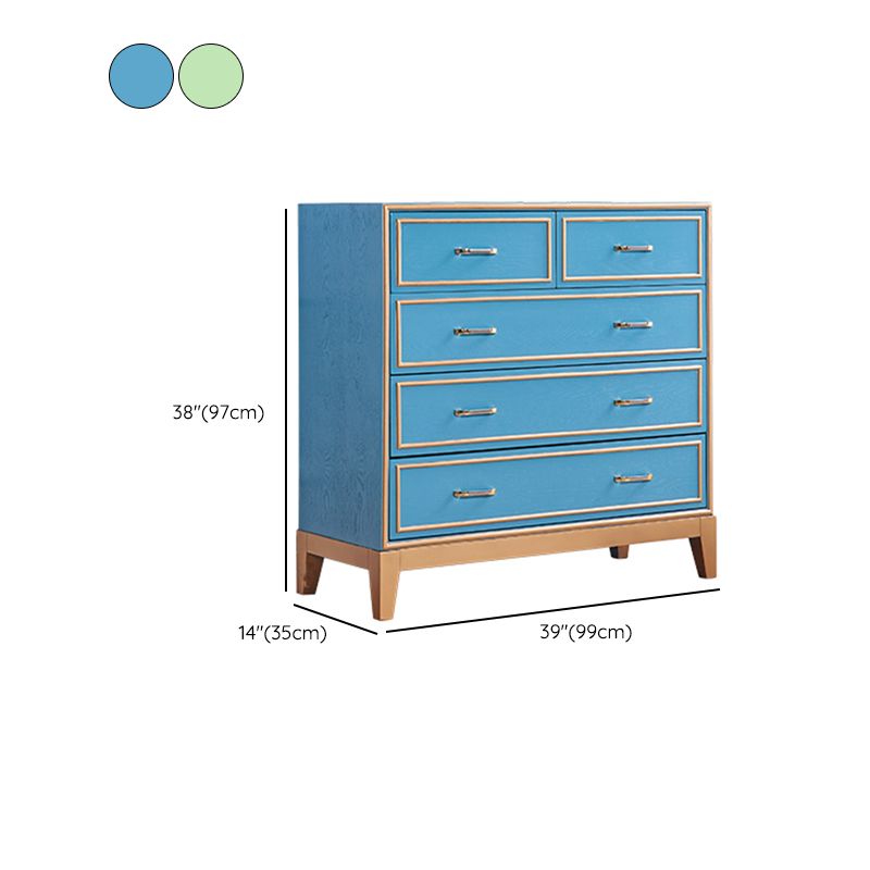 Tocador de madera vestidor de cofre de almacenamiento glamorial con cajones