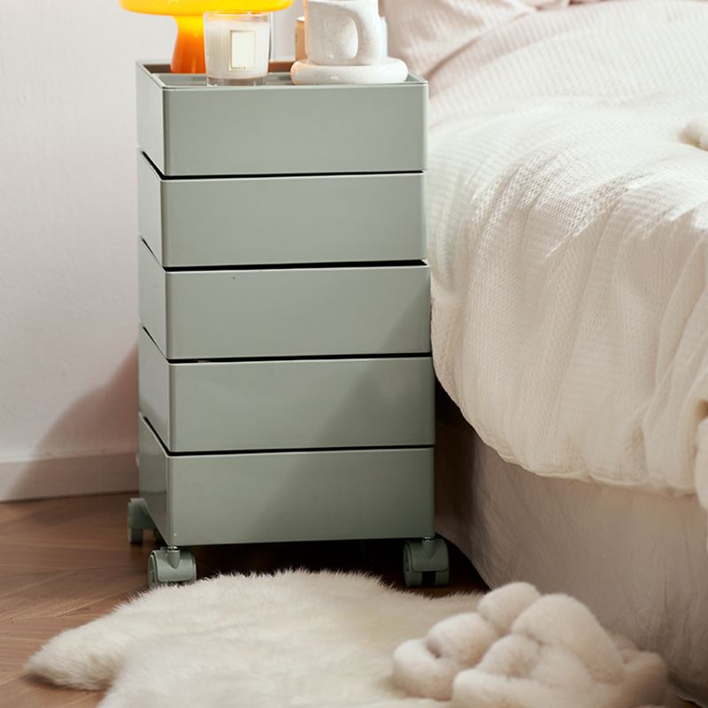 12,5 "W x 24" H moderno comodino di accento di plastica comodino per soggiorno