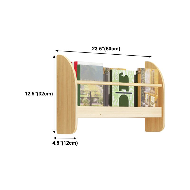 Pine Wood Wall Mounted Bookshelf Natural Scandinavian Bookcase for Bedroom Clearhalo 'Bookcases' 'Furniture' 'furniture_bookcases' 'Office Furniture' 1200x1200_c2a44798-9fb7-4c6d-8e93-4a7c64dc3929