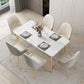 Traditional Luxury Rectangle Dining Collection 4-foot Stone Furniture Clearhalo 'Dining Tables & Seating' 'Dining Tables' 'dining_table' 'furn' 'furn_dining_table' 'Furniture' 'furniture_dining_table' 'Kitchen & Dining Furniture' 'kitchen' 'kitchen_dining_table' 1200x1200_c2a6396b-563a-499e-8007-9438aab12e6c