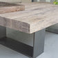 Rectangle Solid Wood Coffee Table Brown Sled Cocktail Table, 17.71" High Clearhalo 'Coffee & Accent Tables' 'Coffee Tables' 'coffee_tables' 'furn' 'furn_coffee_tables' 'Furniture' 'Living Room Furniture' 1200x1200_c2a795fc-8ac5-4880-b7cb-05dabdd2f7fb