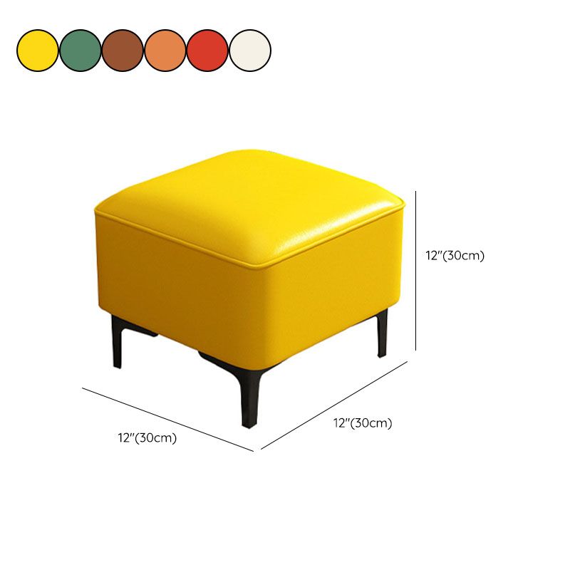 Water Resistant Modern Ottoman Whole Colored Faux Leather Square Ottoman Clearhalo 'furn' 'furn_ottomans_poufs' 'Furniture' 'Living Room Furniture' 'Ottomans & Poufs' 'ottomans_poufs' 1200x1200_c2a83e1e-c705-44a0-8457-b9bd89db3e59