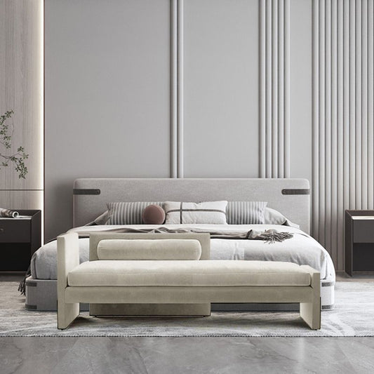 Living Room Chaise Square Arms Modern Style Chaise Lounge with Upholster Clearhalo 'Chairs & Seating' 'Chaise Lounge' 'chaise_lounge' 'furn' 'furn_chaise_lounge' 'Furniture' 'Living Room Furniture' 1200x1200_c2a88322-4222-48fd-b8cc-32bc9a96e6aa