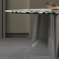 Glam Round Marble Top Dining Table with Metal Pedestal Base for Home Clearhalo 'Dining Tables & Seating' 'Dining Tables' 'dining_table' 'furn' 'furn_dining_table' 'Furniture' 'Kitchen & Dining Furniture' 1200x1200_c2aa7bcc-79f7-4ea8-8e13-299b2bf53614