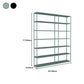 Vertical Metal Frame Bookshelf Modern Open Storage Bookcase , 10" W X 71" H