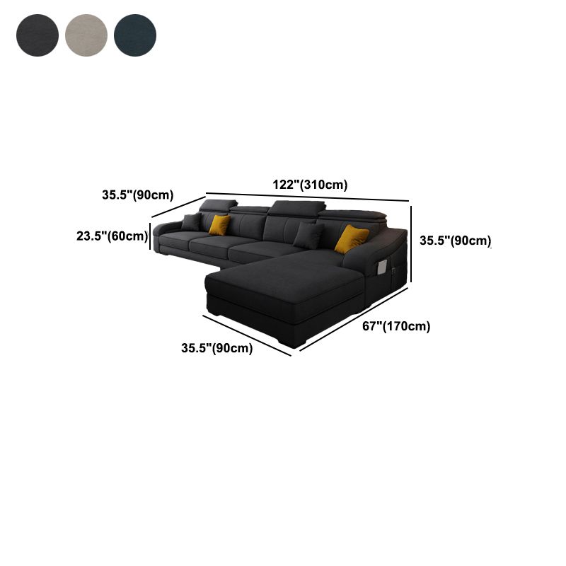 Divano a 4 posti moderno di metà secolo e cuscino da cuscino da cuscino cucito di divano posteriore