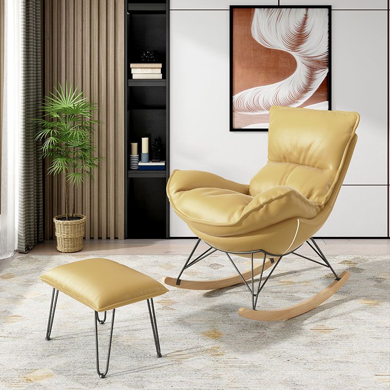 Luxury Leisure Home Rocker Chair Waterproof Chair for Living Room Clearhalo 'Chairs & Seating' 'furn' 'furn_rocking_chairs' 'Furniture' 'Living Room Furniture' 'Rocking Chairs' 'rocking_chairs' 1200x1200_c2abcb63-e99e-4aa7-9aac-2d4d63d4173c