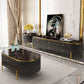 Marble Top TV Stand Modern Style Oval TV Cabinet with Drawers Clearhalo 'furn' 'furn_tv_stands_entertainment_centers' 'Furniture' 'Living Room Furniture' 'TV Stands & Entertainment Centers' 'TV Stands & Media Storage Furniture' 'tv_stands_entertainment_centers' 1200x1200_c2af05fe-f8bc-4c96-893e-a6611ca01535