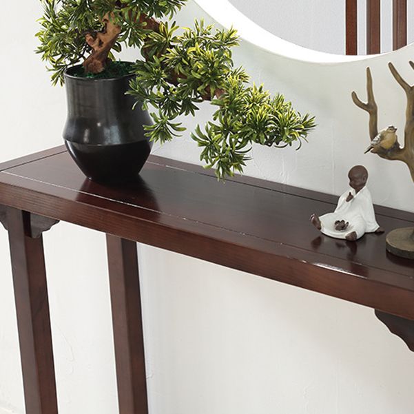 Tavolo da console alto 31,5 pollici tavolo da accento in legno massiccio per Hall