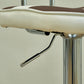 Modern Style Adjustable Backrest Counter High Stool with Leather Cushion