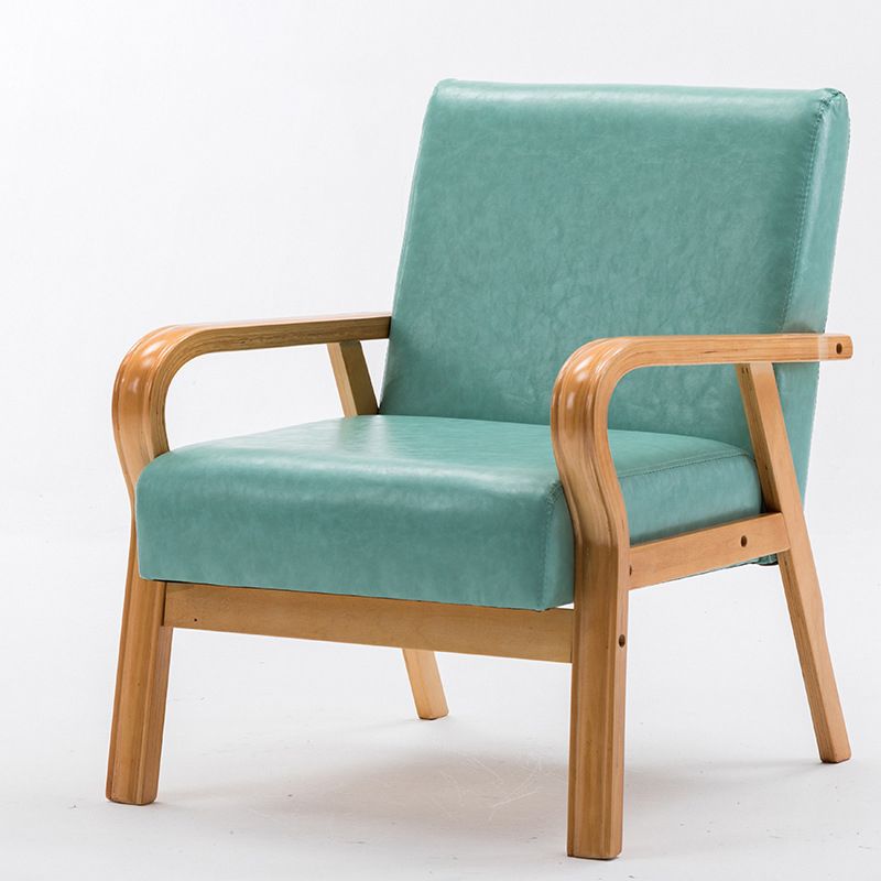 Arm Chair 25.19" L x 25.98" W x 29.52" H Solid Wood Frame Accent Armchair Clearhalo 'Accent Chairs' 'accent_chairs' 'Chairs & Seating' 'furn' 'furn_accent_chairs' 'Furniture' 'Living Room Furniture' 1200x1200_c2b054fc-3ca4-48ac-bb2f-b1019e8506eb