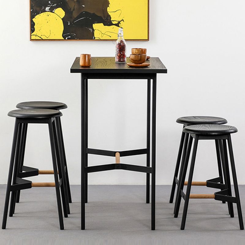 Modern Style Round Bar-stool Metal Counter Bar Stool for Restaurant Clearhalo 'Bar Furniture' 'Bar Stools' 'bar_stools' 'furn' 'furn_bar_stools' 'Furniture' 'furniture_bar_stools' 'Kitchen & Dining Furniture' 1200x1200_c2b0d90b-5fc4-4aa1-9cd6-39294cba3a6a