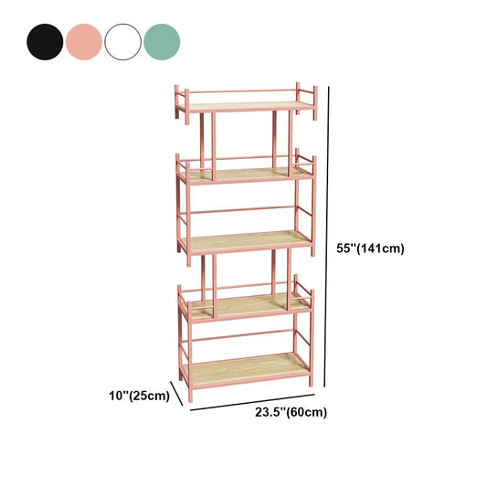 Open Back Metal Bookshelf Scandinavian Style Bookcase for Home Office Study Room Clearhalo 'Bookcases' 'furn' 'furn_bookcases' 'Furniture' 'furniture_bookcases' 'Office Furniture' 1200x1200_c2b0e5b2-9269-465b-82ae-82c1fd0899ed