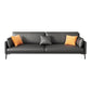 32.28" H Scandinavian Standard Square Arm Sofa with Pillow Back in Brown Finish Clearhalo 'furn' 'furn_sofas' 'Furniture' 'furniture_sofas' 'kitchen' 'kitchen_sofas' 'Living Room Furniture' 'Sofa' 'sofas' 1200x1200_c2b30010-5488-4e85-a6d6-7b5507bfc19a