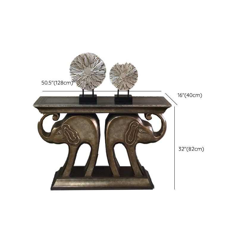 Tavolo di accento console contemporanea a forma di rettangolo tavolo di divano console in pietra per hall