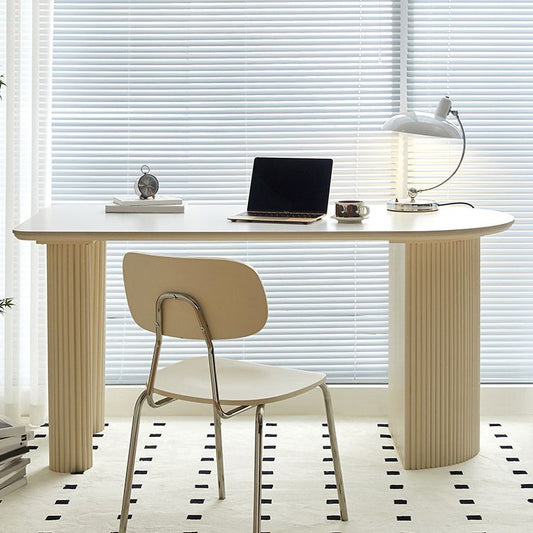 Bureau de bureau contemporain péninsule blanc bureau pour le bureau