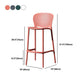 Contemporary Style Stackable Bar-stool Plastic Counter Bar Stool for Home Clearhalo 'Bar Furniture' 'Bar Stools' 'bar_stools' 'furn' 'furn_bar_stools' 'Furniture' 'furniture_bar_stools' 'Kitchen & Dining Furniture' 1200x1200_c2b7d937-e411-43be-b687-5c7170efcb5a
