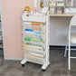 Modern & Contemporary Shelf Bookcase  Plastic/Acrylic Bookshelf with Caster