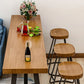 Juego de mesa de pub rectangular moderno, mesa de mostrador de madera de 1/2/4/7 piezas para comedor