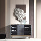 Glam Style Sideboard Wooden Dining Sideboard with Drawers and Storage