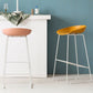 Nordic Indoor Simple Barstool Low Back Steel Tall Stool with Plastic Seat Clearhalo 'Bar Furniture' 'Bar Stools' 'bar_stools' 'furn' 'furn_bar_stools' 'Furniture' 'furniture_bar_stools' 'Kitchen & Dining Furniture' 1200x1200_c2be1108-e50d-4074-8678-cce4f750ea03
