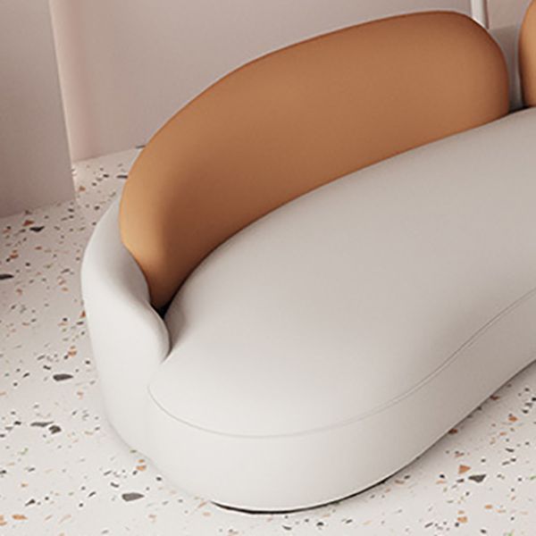 リビングルーム用のタイトなシートフェイクレザーデッキー防水斜めの斜め腕ソファ