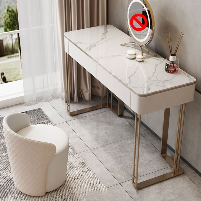 Tableau de vanité à double tiroirs moderne ensemble de vanité maquillage