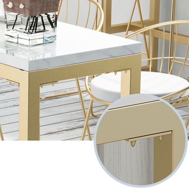 Glam Wood Counter Table with Rectangle Table Top Trestle Table - 41.3" H Clearhalo 'Bar Furniture' 'Bar Tables' 'bar_tables' 'furn' 'furn_bar_tables' 'Furniture' 'furniture_bar_tables' 'Kitchen & Dining Furniture' 1200x1200_c2c414b2-6820-4bd9-9129-f12a6a6c0952