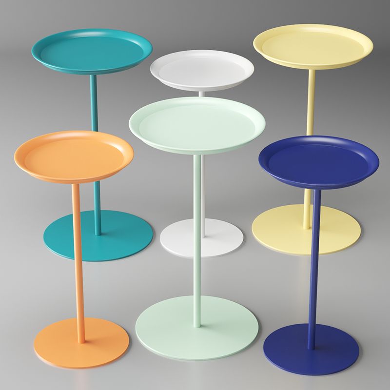 台座ベースデザインカクテルテーブル鉄の円形コーヒーテーブルのマルチカラー選択