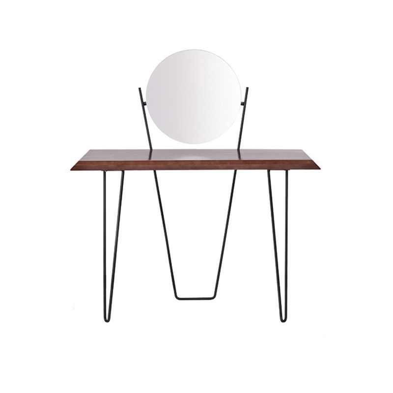 Grand Walnut Make-up Vanity 17.71" Wide Ash Vanity Tables Scandinavian Clearhalo 'Bedroom Furniture' 'furn' 'furn_makeup_vanities' 'Furniture' 'Makeup Vanities' 'makeup_vanities' 1200x1200_c2c4c112-4936-46c1-8829-1e0ca998cfc1