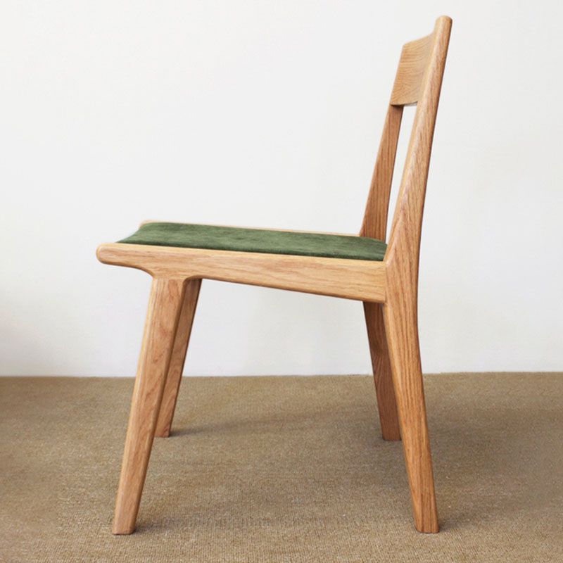 Contemporary Style Open Back Chair Dining Armless Chair with Wooden Legs for Kitchen Clearhalo ' kitchen&dining_furn' 'Dining Chairs' 'Dining Tables & Seating' 'dining_chair' 'furn' 'furn_dining_chair' 'Furniture' 'furniture_dining_chair' 'Kitchen & Dining Furniture' 'kitchen' 1200x1200_c2c4f537-3a5e-46ce-b35b-4e530e61bad9