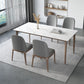 Modern Rectangle Sintered Stone Top Dining Set 1/2/3/4/5/7 Pieces Dining Table with Chairs Clearhalo 'Dining Room Sets' 'Dining Tables & Seating' 'dining_room_set' 'furn' 'furn_dining_room_set' 'Furniture' 'furniture_dining_room_set' 'Kitchen & Dining Furniture' 1200x1200_c2c6c31c-a128-4639-905c-16812b3062b7