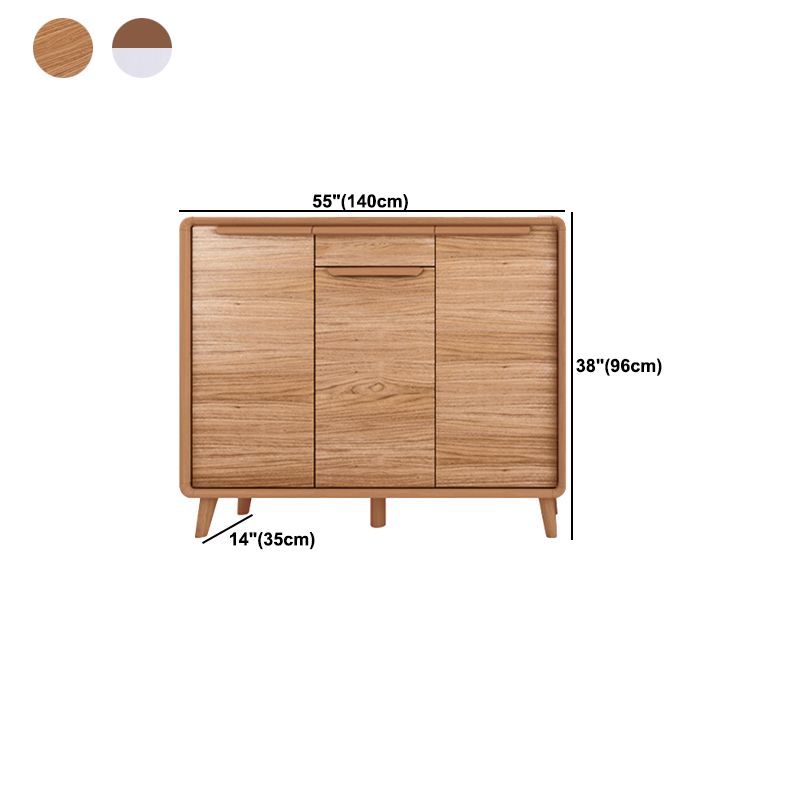 Modern Rectangle Wood Side Cabinet Bar Pulls Cabinet With Doors Clearhalo 'Cabinets & Chests' 'cabinets_chests' 'furn' 'furn_cabinets_chests' 'Furniture' 'Living Room Furniture' 1200x1200_c2c82fff-e90a-43a2-a116-a3ad1aec64bc