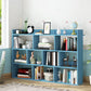 Open Wooden Bookcase Modern Home Living Room Lattice Bookshelf