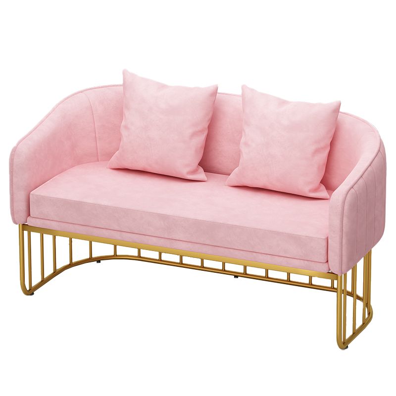 Divano scandinavo da 29,52 "H divano posteriore del cuscino solido.