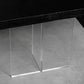 Acrylic Clear Double Pedestal Dining Table Modern Solid Wood Top Dinette Table Clearhalo 'Dining Tables & Seating' 'Dining Tables' 'dining_table' 'furn' 'furn_dining_table' 'Furniture' 'Kitchen & Dining Furniture' 1200x1200_c2ca51b3-5c02-411f-a8e0-daa3c7ef8bc9