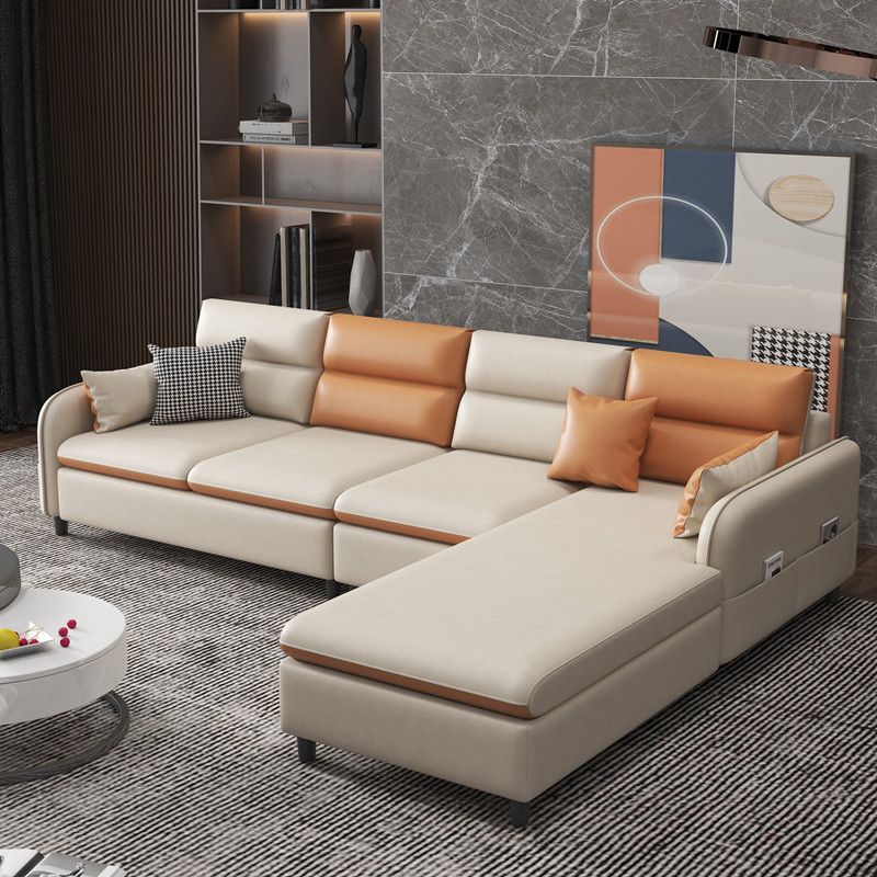 102.36" D x 62.99" W x 29.53" H Fabric Left Orientation Sofa with Storage Clearhalo 'furn' 'furn_sectionals' 'Furniture' 'furniture_sectionals' 'kitchen' 'kitchen_sectionals' 'Living Room Furniture' 'Sectionals' 1200x1200_c2cad7bb-32ff-40af-9b3b-dd547d672be2