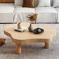 Scandinavian Solid Wood 3 Legs Coffee Cocktail Table - 15.75" H