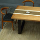 Indoor Industrial Dinette Set 1/2/5/7 Pieces Solid Wood and Metal Table Set Clearhalo 'Dining Room Sets' 'Dining Tables & Seating' 'dining_room_set' 'furn' 'furn_dining_room_set' 'Furniture' 'Kitchen & Dining Furniture' 1200x1200_c2cb2419-a455-4d81-902a-5080b62636e1