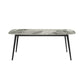 Home Sintered Stone Kitchen Table Industrial Rectangle Fixed Dining Desk Clearhalo 'Dining Tables & Seating' 'Dining Tables' 'dining_table' 'furn' 'furn_dining_table' 'Furniture' 'Kitchen & Dining Furniture' 1200x1200_c2cbbedf-edf8-42e2-a349-9c24199310c7