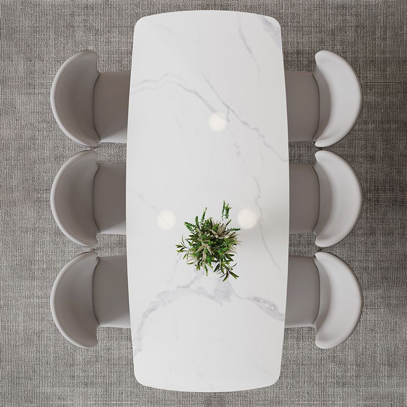 Modern Scratch Resistant Dining Table Sintered Stone Rectangle Table with 4 Legs Base Clearhalo ' dining_table' 'Dining Tables & Seating' 'Dining Tables' 'Furniture' 'furniture_dining_table' 'Kitchen & Dining Furniture' 'kitchen&dining_furn' 'kitchen' 'kitchen_dining_table' 1200x1200_c2ce39a8-168e-4eb5-8afa-14cf807ddb36