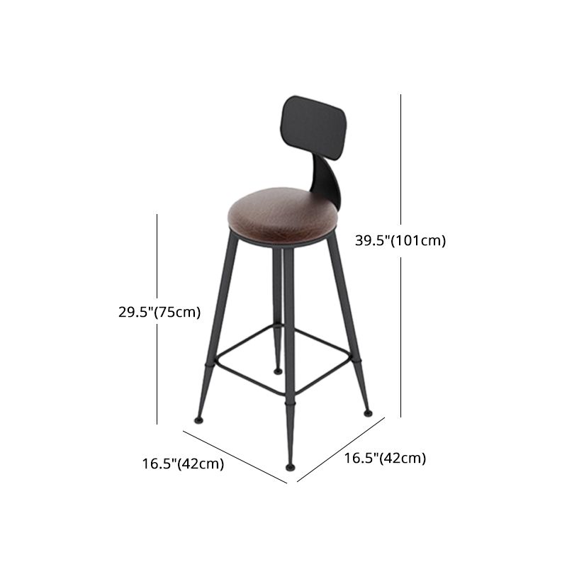 Industrial Distressed Bar Stool Bristol Bar Stool Leather with Cushion Clearhalo 'Bar Furniture' 'Bar Stools' 'bar_stools' 'furn' 'furn_bar_stools' 'furniture_bar_stools' 'Kitchen & Dining Furniture' 'kitchen&dining_furn' 'kitchen' 'kitchen_furn' Furniture' 1200x1200_c2d048a8-5fa2-4d70-a4ee-21ca73558235